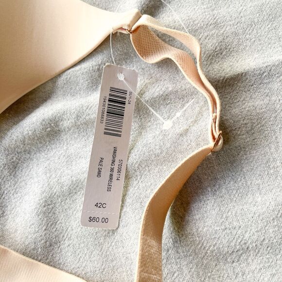 NWT Soma Vanishing 360 Wireless Bra in Pale Sand - Ultra Thin - Size 42C - Picture 8 of 10